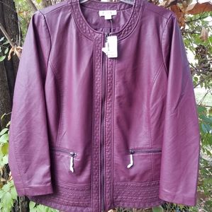 CJ Banks Vegan Leather Jacket